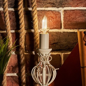 Лампа филаментная Rexant 604-102 Свеча на ветру CN37 7.5 Вт 600 Лм 4000K E14 прозрачная колба, 10шт