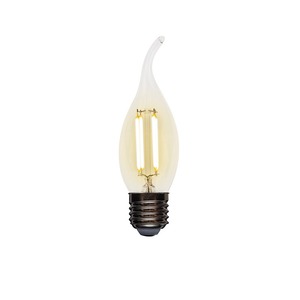 Лампа филаментная Rexant 604-103 Свеча на ветру CN37 7.5 Вт 600 Лм 2700K E27 прозрачная колба, 10шт
