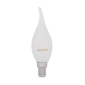 Лампа филаментная Rexant 604-113 Свеча на ветру CN37 9.5 Вт 915 Лм 2700K E14 матовая колба, 10шт