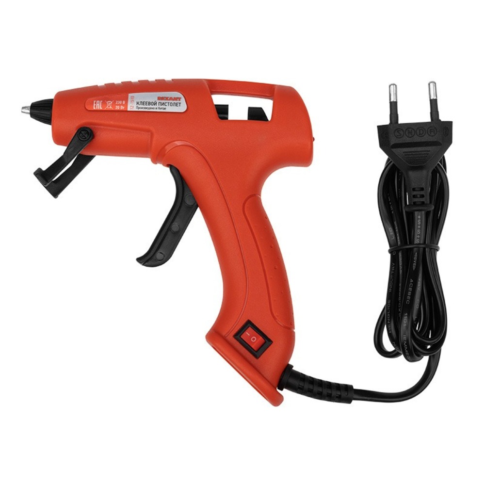 Клеевой пистолет Rexant 12-1510 Пистолет клеевой, 20 Вт, 7 мм, ЭКСПЕРТ, блистер