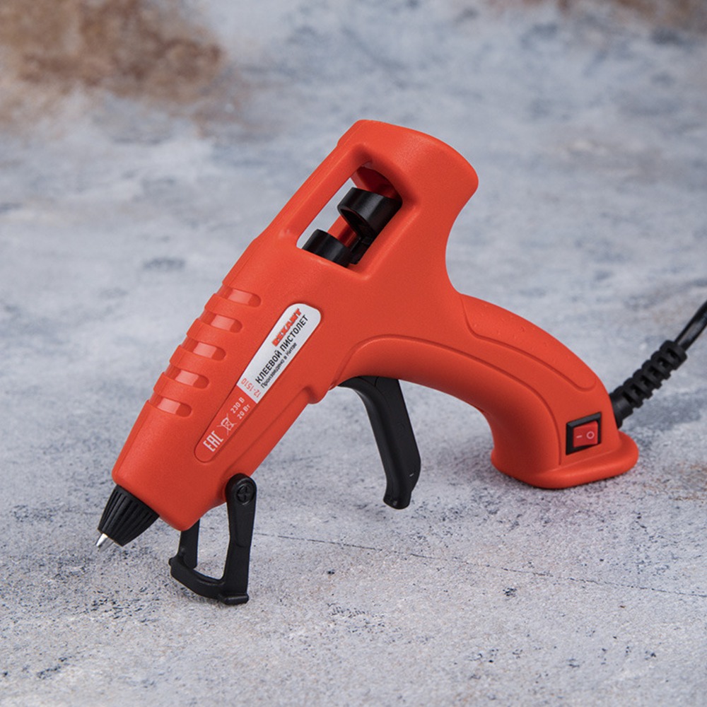 Клеевой пистолет Rexant 12-1510 Пистолет клеевой, 20 Вт, 7 мм, ЭКСПЕРТ, блистер