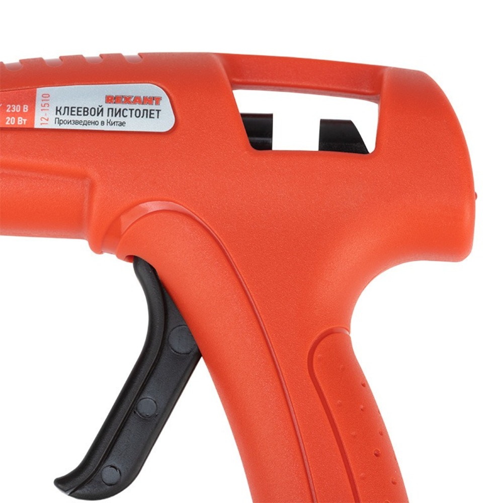 Клеевой пистолет Rexant 12-1510 Пистолет клеевой, 20 Вт, 7 мм, ЭКСПЕРТ, блистер