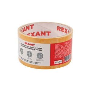 Двухсторонний скотч Rexant 09-6248 полипропиленовая основа, 48 мм, ролик 5 м (1 штука)