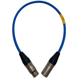 Кабель аудио XLR - XLR GS-PRO XLR3F-XLR3M blue 0.5m