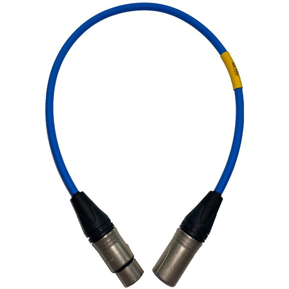 Кабель аудио XLR - XLR GS-PRO XLR3F-XLR3M blue 2.0m