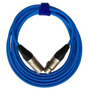 Кабель аудио XLR - XLR GS-PRO XLR3F-XLR3M blue 3.0m