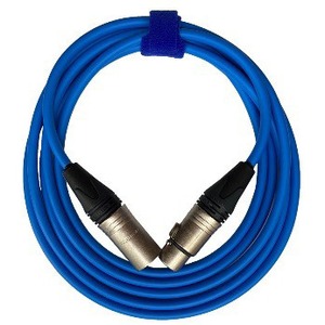 Кабель аудио XLR - XLR GS-PRO XLR3F-XLR3M blue 5.0m