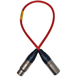 Кабель аудио XLR - XLR GS-PRO XLR3F-XLR3M red 0.5m