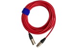 Кабель аудио XLR - XLR GS-PRO XLR3F-XLR3M red 10.0m