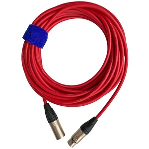 Кабель аудио XLR - XLR GS-PRO XLR3F-XLR3M red 10.0m