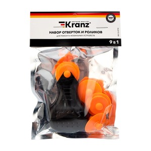 Набор отверток и роликов для ремонта мобильных устройств Kranz KR-12-4770 9 предметов