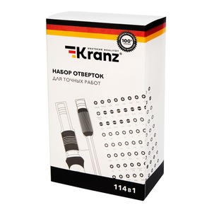 Набор отверток для точных работ Kranz KR-12-4772 114 предметов