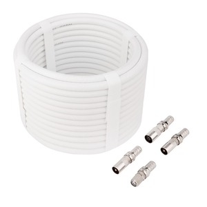 Набор Rexant 06-3090 длиной 10 метров с F-разъемами и ТВ-переходниками