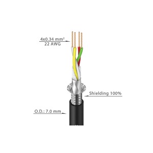 Кабель DMX Roxtone DMX004/100 Black 100.0m