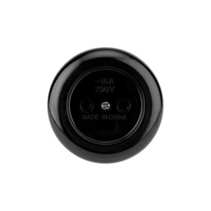 Розетка силовая 2К Rexant 11-8980 Розетка штепсельная карболитовая открытой установки б/з 16 А, черная