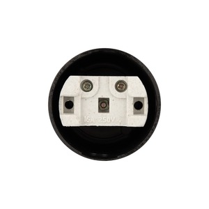 Розетка силовая 2К Rexant 11-8980 Розетка штепсельная карболитовая открытой установки б/з 16 А, черная