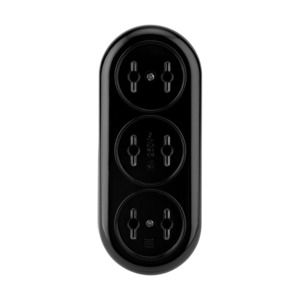 Многорозеточный блок Rexant 11-8981 Колодка 2 гнезда карболитовая  б/з 16 А, черная