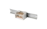 Шина на DIN-рейку Rexant 11-2302-7 в корпусе (кросс-модуль) 2х7