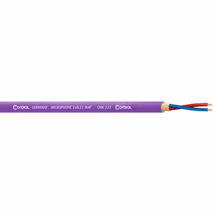 Кабель микрофонный в нарезку Cordial CMK 222 violet