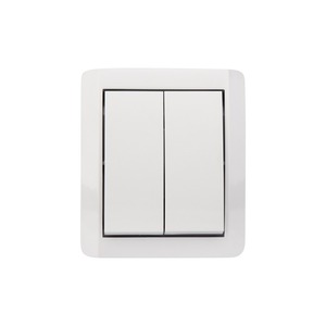 Выключатель двухклавишный Kranz KR-78-0832 INDUSTRIAL IP54, о/у, белый