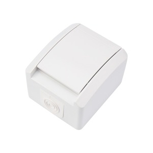 Розетка одноместная Kranz KR-78-0816 INDUSTRIAL IP54 с заземлением, о/у, белая