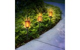 Светильник светодиодный Lamper 602-1012 Факел LED с эффектом пламени с датчиком освещенности и солнечной панелью