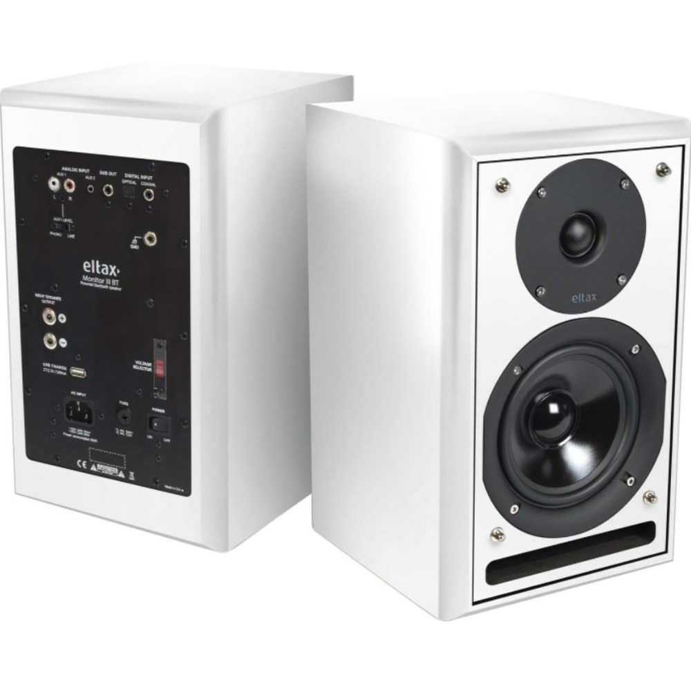 Колонка полочная Eltax Monitor III BT Phono active White