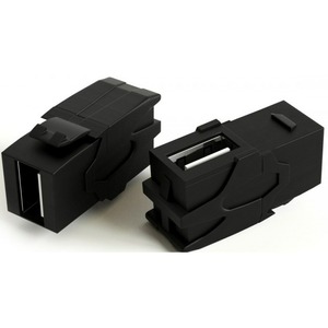 Вставка формата Keystone Jack Hyperline KJ1-USB-VA2-BK