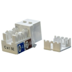 Вставка Keystone Jack Hyperline KJ9-8P8C-C5e-90-WH