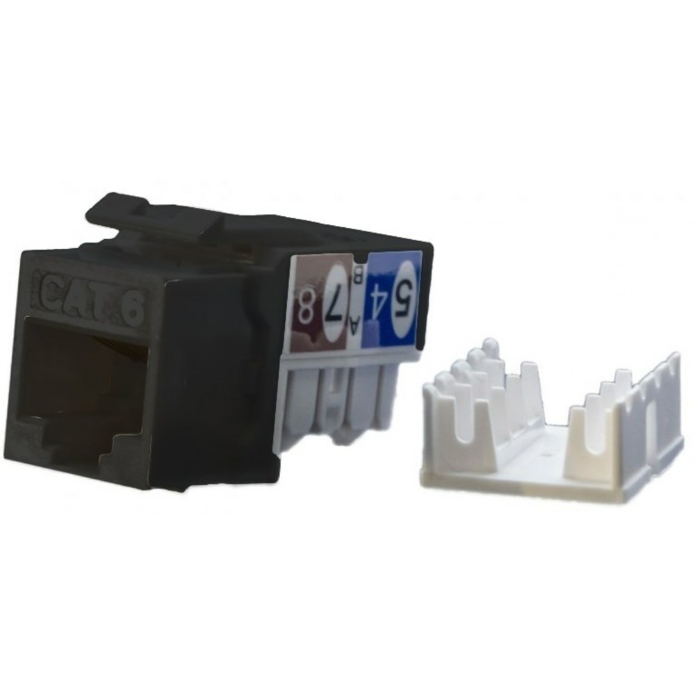 Вставка Keystone Jack Hyperline KJ9-8P8C-C6-90-BK