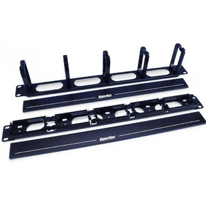 Кабельный организатор с пластиковыми кольцами с крышкой Hyperline CM-1U-5R-PL-COV