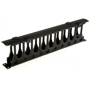 Кабельный организатор с крышкой Hyperline CMF-1U-FPL106-MCOV-RAL9005