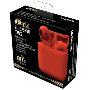 Наушники Ritmix RH-825BTH TWS red
