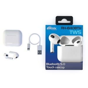 Наушники Ritmix RH-840BTH TWS white