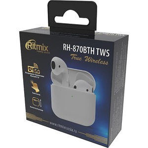 Наушники Ritmix RH-870BTH TWS white