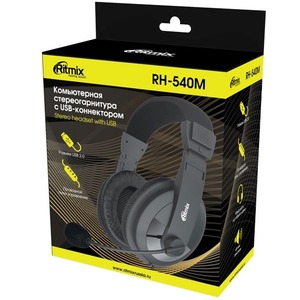Гарнитура компьютерная Ritmix RH-540M black