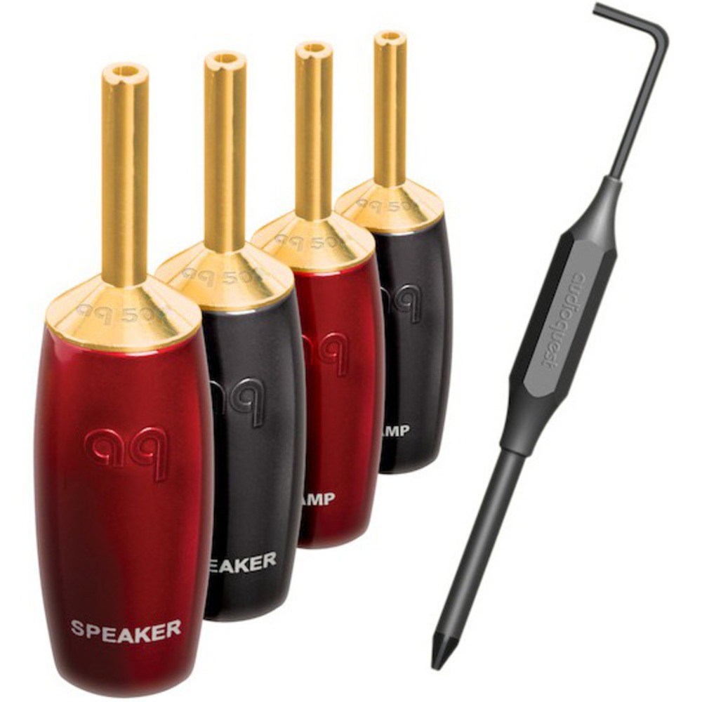 Разъем Акустический Audioquest SureGrip507 Multi-Spade Gold (Set 4)