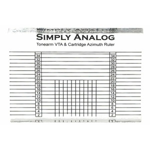 Инструмент для настройки проигрывателя Simply Analog (SATO001) Tonearm VTA & Cartridge Azimuth Ruler
