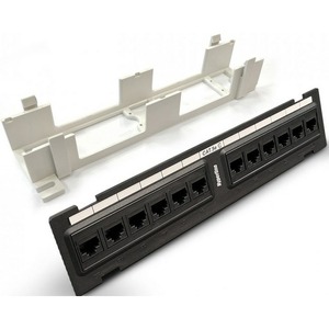 Патч-панель для рэкового шкафа Hyperline PPW-12-8P8C-C5e 12 RJ-45(8P8C)