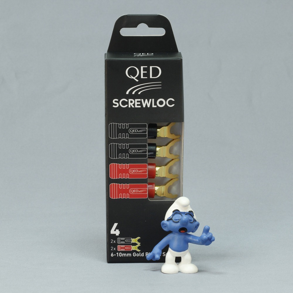 Разъем Лопатка QED (QE1890) Screwloc Plastic Spade Set-4
