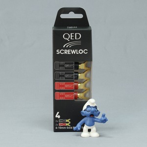 Разъем Акустический QED (QE1890) Screwloc ABS Spade 4шт.