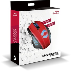Мышь компьютерная Speedlink DECUS RESPEC Black-Red