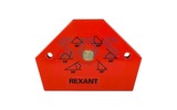 Магнитный угольник-держатель для сварки Rexant 12-4831 на 6 углов усилие 11,3 кг