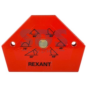 Магнитный угольник-держатель для сварки Rexant 12-4831 на 6 углов усилие 11,3 кг
