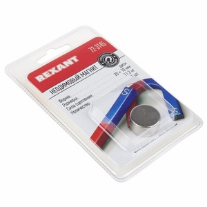 Неодимовый магнит Rexant 72-3145 диск 20х10мм сцепление 11,2 кг (Упаковка 1 шт)