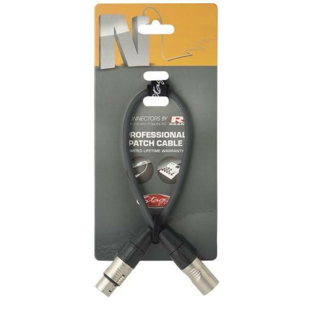 Кабель аудио XLR - XLR Stagg NPC030XMXFR 0.3m
