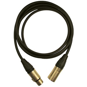 Кабель аудио XLR - XLR GS-PRO XLR3F-XLR3M black 20.0m