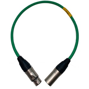 Кабель аудио XLR - XLR GS-PRO XLR3F-XLR3M green 0.5m
