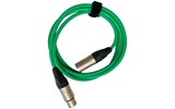 Кабель аудио XLR - XLR GS-PRO XLR3F-XLR3M green 5.0m
