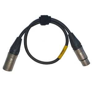 Кабель аудио XLR - XLR GS-PRO XLR3F-XLR3M black 0.35m